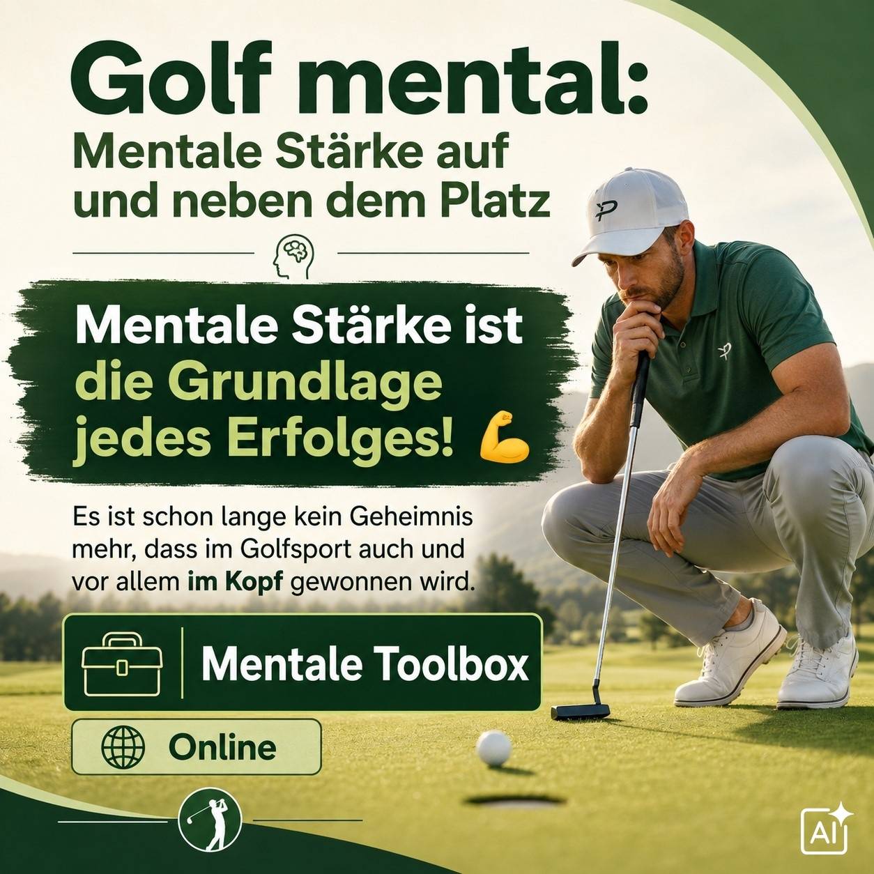 Gold mental - Onlineseminar Gold mental - Onlineseminar - Bild KI generiert