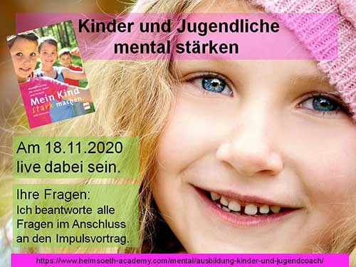 GRATIS Live Webinar „Kinder und Jugendliche mental stärken“