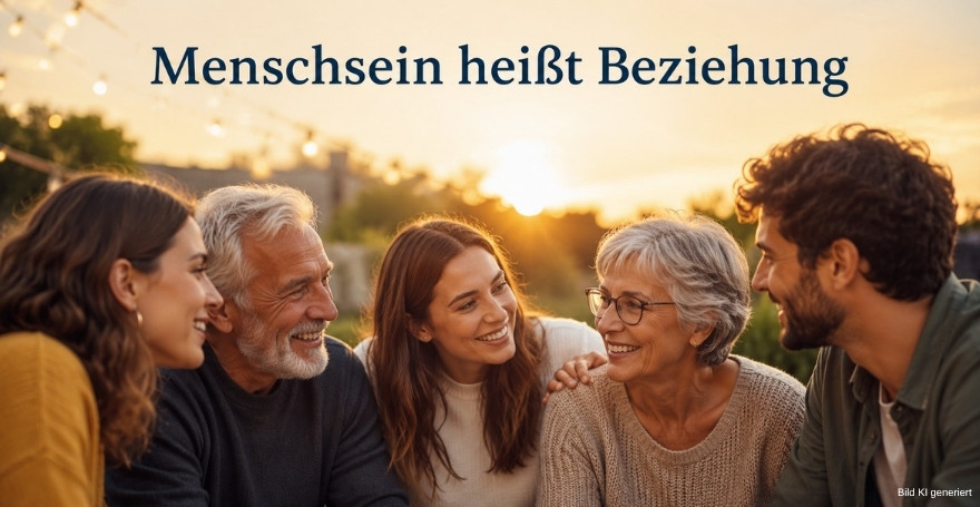 Mensch werden in einer Zeit des Wandels - Bild: KI generiert