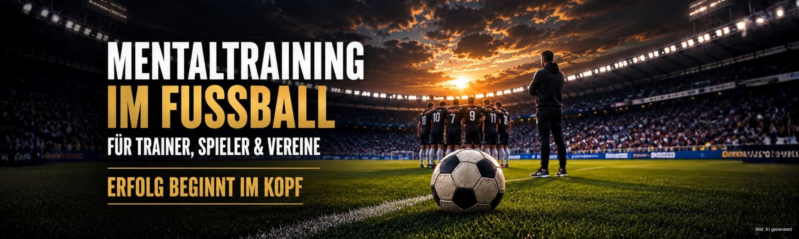 Mentaltraining im Fußball für Trainer, Spieler & Vereine. Erfolg beginnt im Kopf - Heimsoeth Academy - Bild: KI generated Mentaltraining im Fußball für Trainer, Spieler & Vereine. Erfolg beginnt im Kopf - Heimsoeth Academy - Bild: KI generated