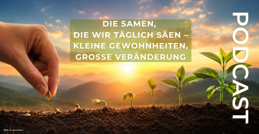 Die Samen, die wir täglich säen – Kleine Gewohnheiten, große Veränderung - Bild: KI generiert